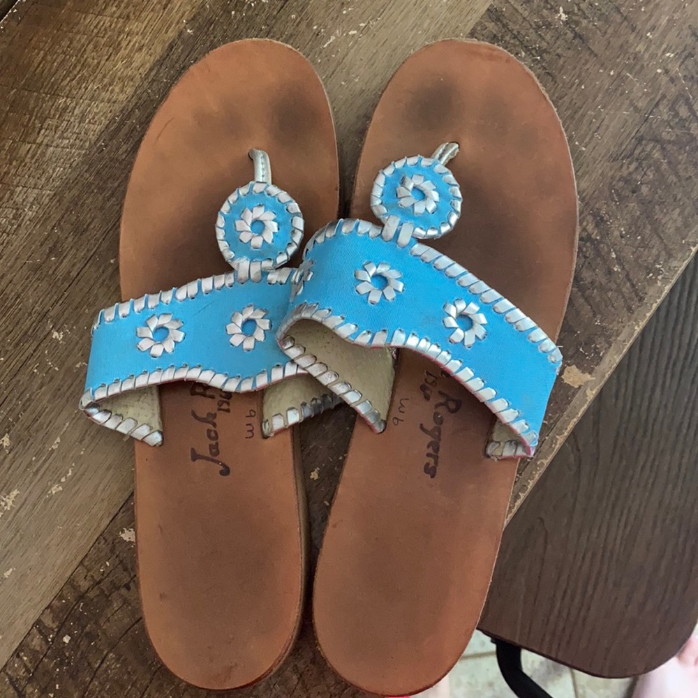 Light blue jack Rogers